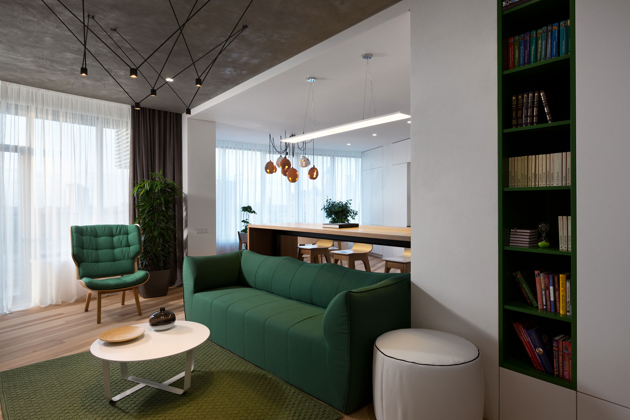 A Practical and Functional Apartment with Airy and Light Interiors in Kiev, Ukraine by Sergey Makhno Architects (5)