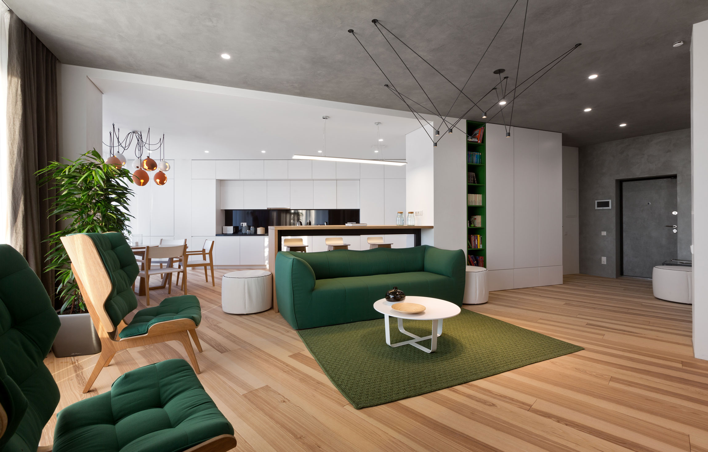 A Practical and Functional Apartment with Airy and Light Interiors in Kiev, Ukraine by Sergey Makhno Architects (6)