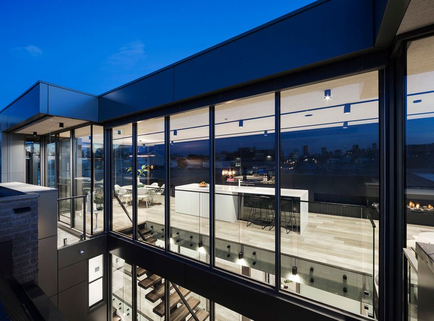 A Sleek Contemporary Home Offers Elegance, Lots of Light and Spectacular Views in Prahran, Australia by LSA Architects (19)