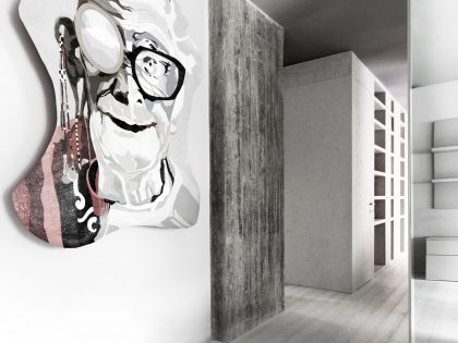 A Small Contemporary Home in White in San Miniato, Italy
