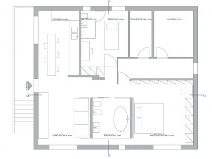 A Small Contemporary Home in White in San Miniato, Italy by LDA.iMdA Associated Architects (17)