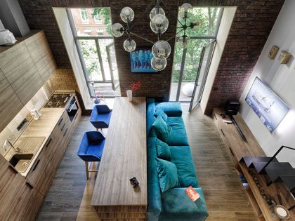A Small Modern Apartment for One Person in the Historical Center of Kiev, Ukraine by Ivan Yunakov (1)