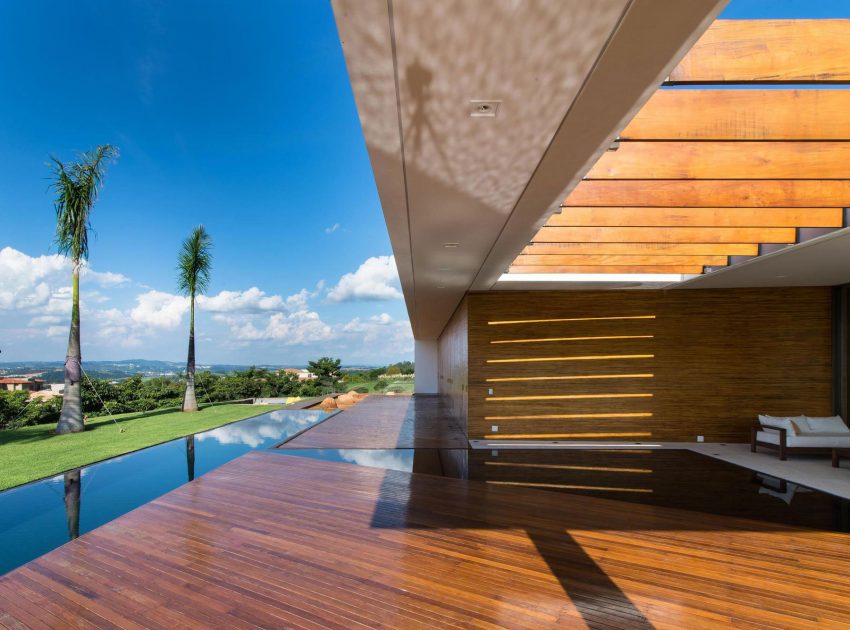 A Smooth and Elegant Contemporary Home with Stunning Views in Itupeva, Brazil by Gustavo Arbex (15)