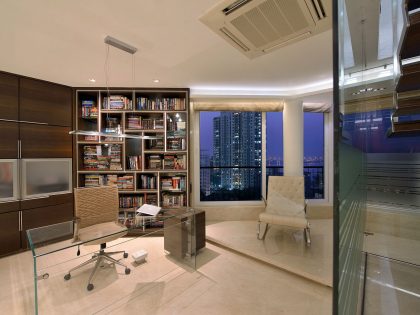 A Sophisticated Triplex Penthouse with Splendid and Elegant Ambiance in Mumbai, India by Space Dynamix (16)
