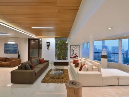 A Sophisticated Triplex Penthouse with Splendid and Elegant Ambiance in Mumbai, India by Space Dynamix (18)