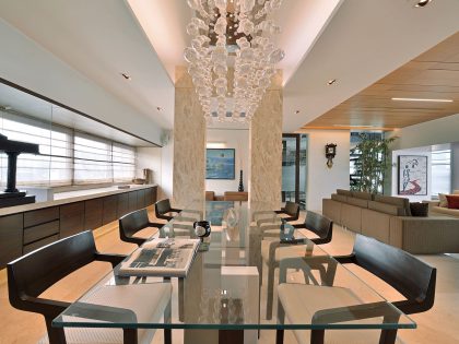 A Sophisticated Triplex Penthouse with Splendid and Elegant Ambiance in Mumbai, India by Space Dynamix (5)