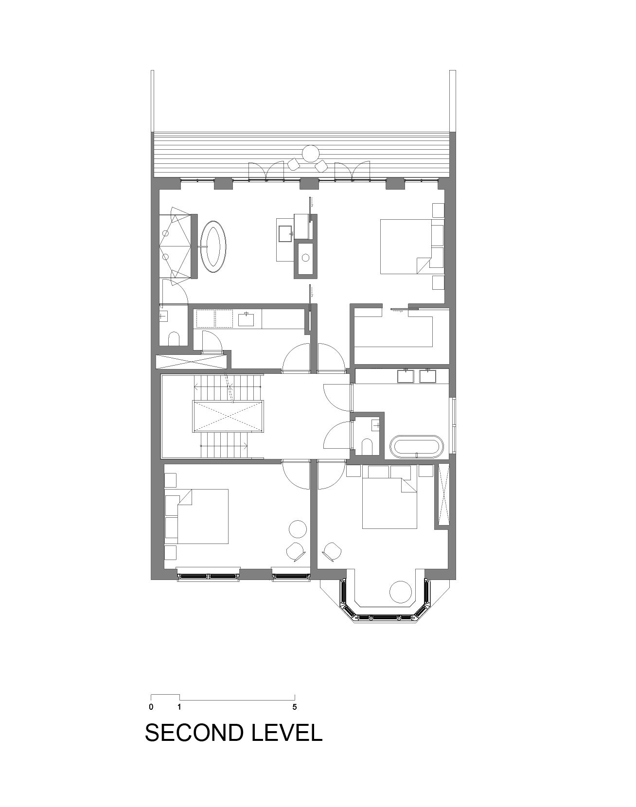 A Spacious Contemporary Townhouse with Balconies and Full-Storey Windows in Rotterdam by Paul de Ruiter Architects & Chris Collaris (30)