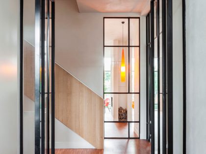 A Spacious Contemporary Townhouse with Balconies and Full-Storey Windows in Rotterdam by Paul de Ruiter Architects & Chris Collaris (7)