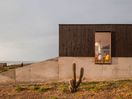 A Spacious Family-Friendly Home with Wood and Concrete Facade in Huentaleuquen, Chile by nüform (17)