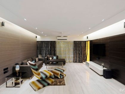 A Spacious and Practical Apartment with Modern Look in Mumbai, India