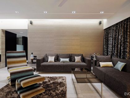 A Spacious and Practical Apartment with Modern Look in Mumbai, India by Evolve (2)