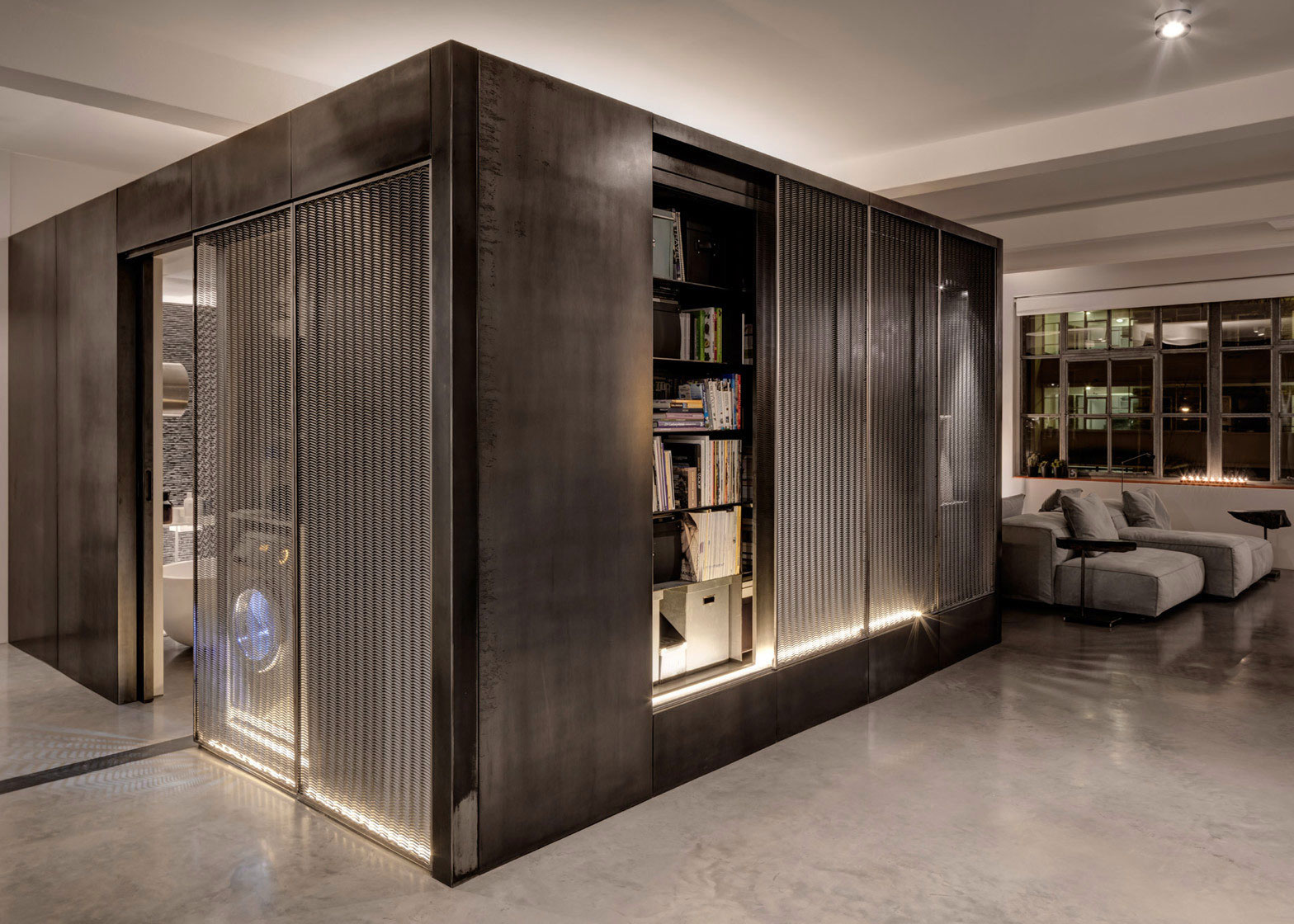 A Striking and Sophisticated Home with a Monochrome Palette in London by APA (12)