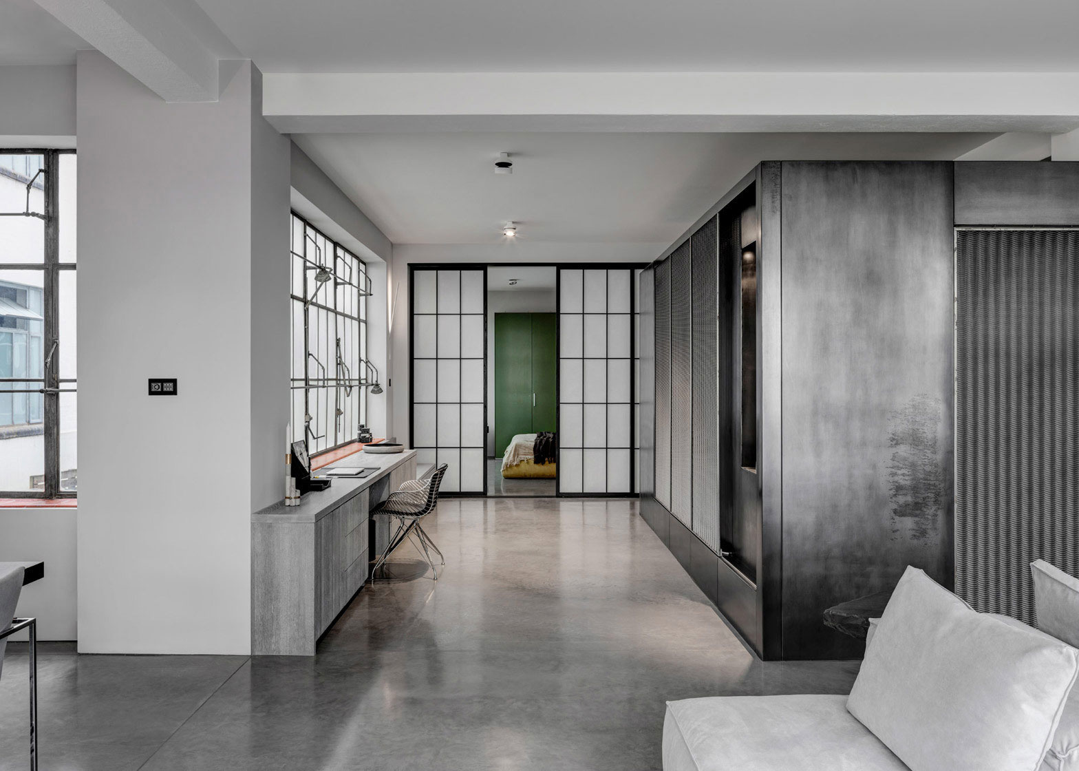 A Striking and Sophisticated Home with a Monochrome Palette in London by APA (2)