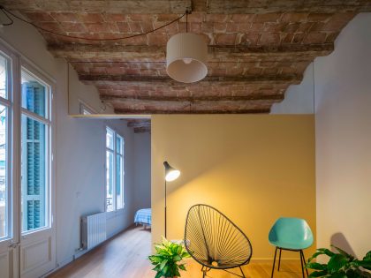 A Striking and Warm Apartment Drenched in Natural Light and Character in Barcelona, Spain by Nook Architects (3)