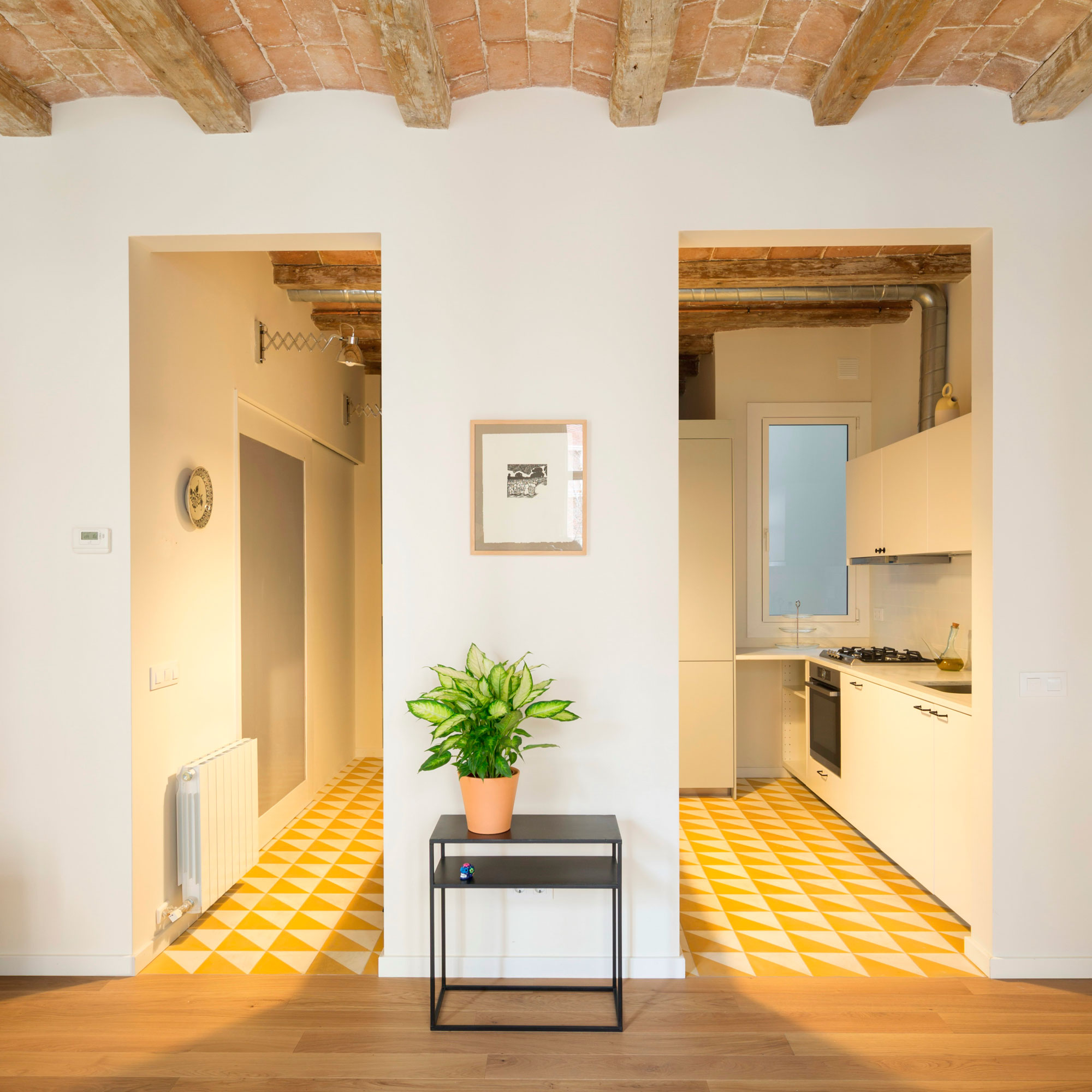A Striking and Warm Apartment Drenched in Natural Light and Character in Barcelona, Spain by Nook Architects (5)