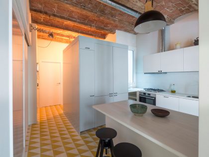 A Striking and Warm Apartment Drenched in Natural Light and Character in Barcelona, Spain by Nook Architects (6)