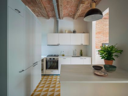 A Striking and Warm Apartment Drenched in Natural Light and Character in Barcelona, Spain by Nook Architects (9)