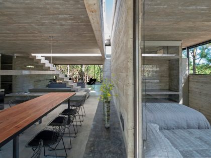 A Stunning Concrete Home Features a Rooftop Pool with Ocean Views in Pinamar, Argentina by Luciano Kruk Arquitectos (19)