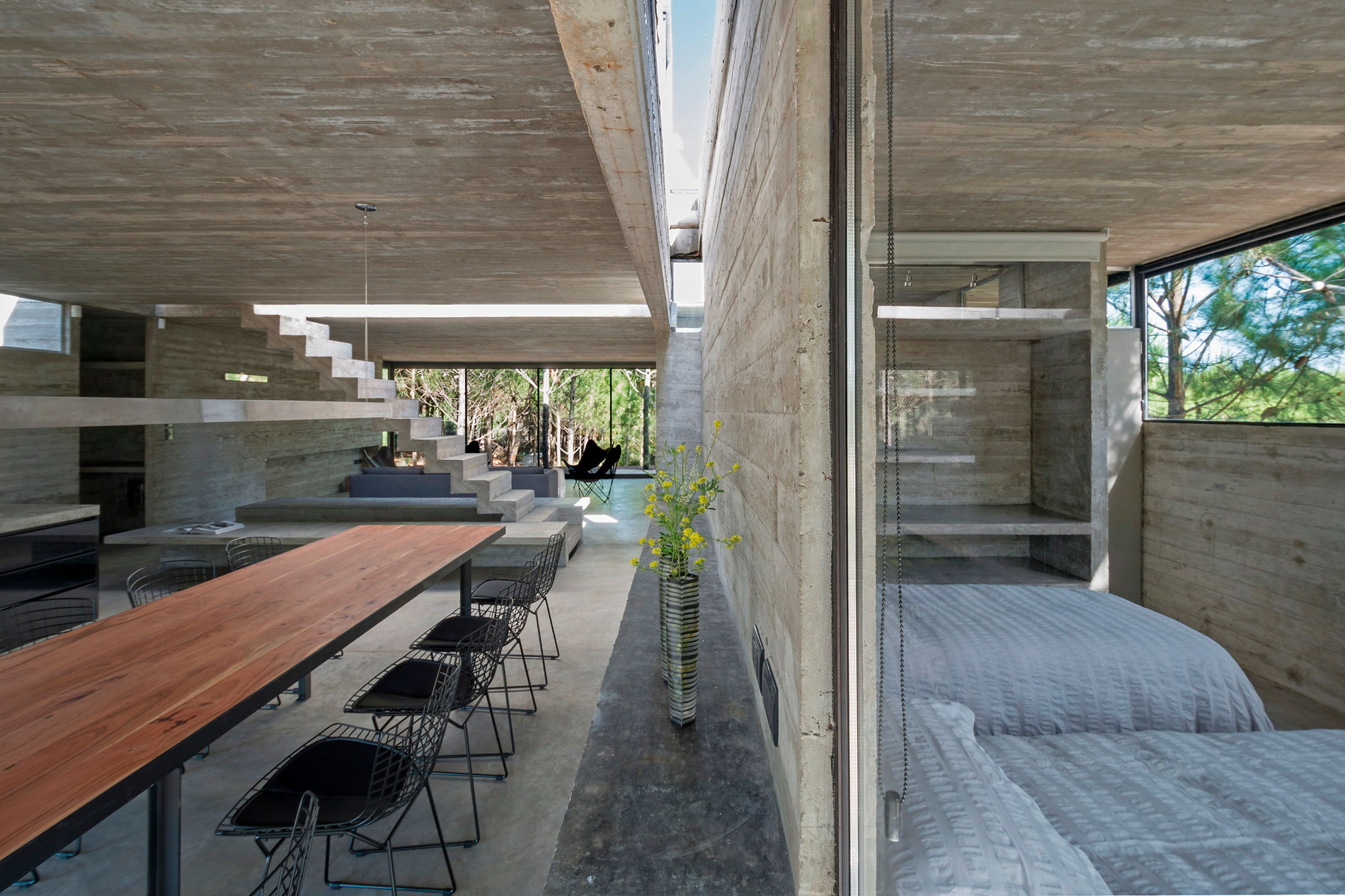 A Stunning Concrete Home Features a Rooftop Pool with Ocean Views in Pinamar, Argentina by Luciano Kruk Arquitectos (19)