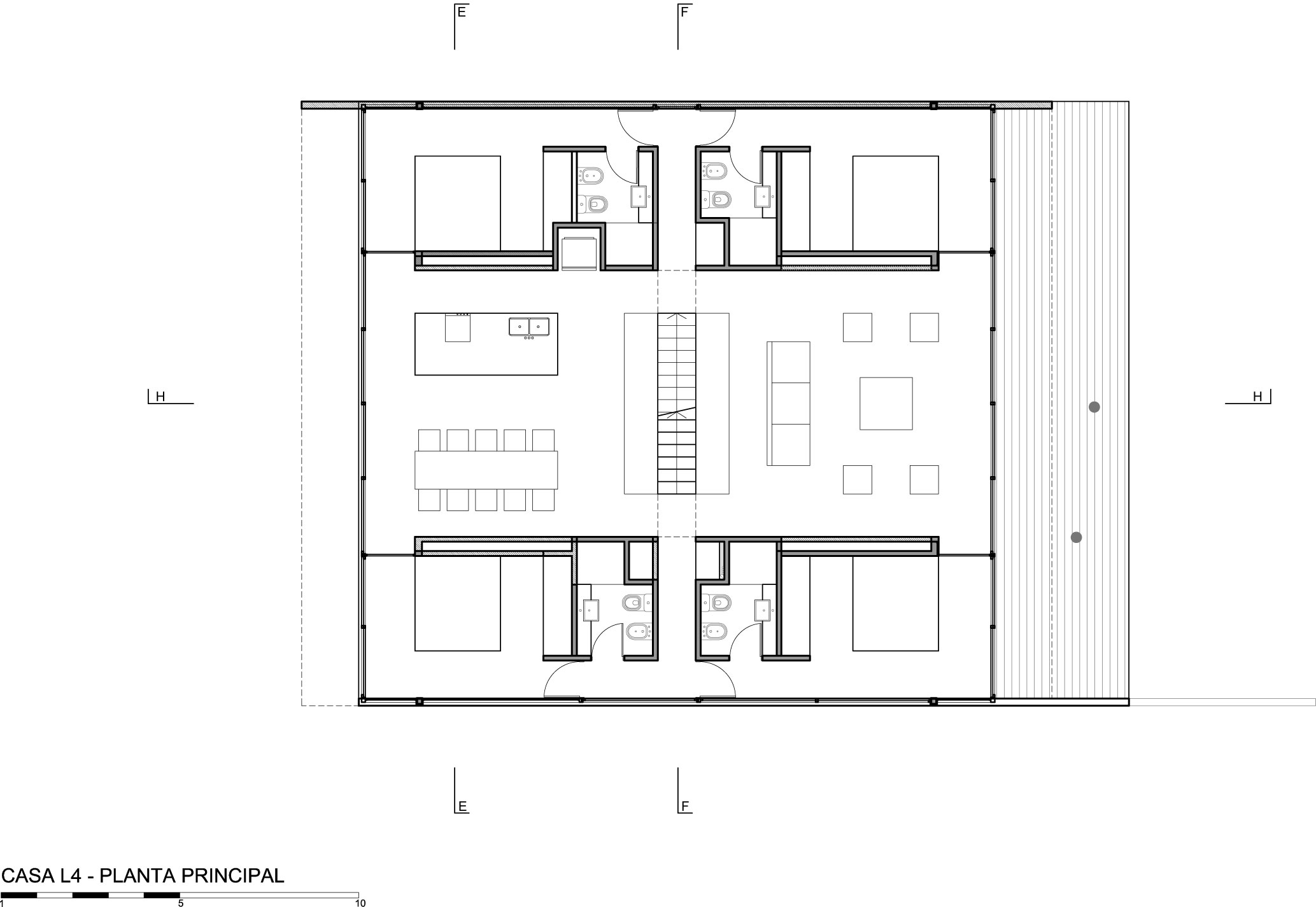 A Stunning Concrete Home Features a Rooftop Pool with Ocean Views in Pinamar, Argentina by Luciano Kruk Arquitectos (47)