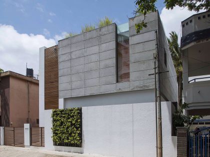 A Stunning Concrete House with Modern and Elegant Interior in Bengaluru, India by Architectural Paradigm (1)