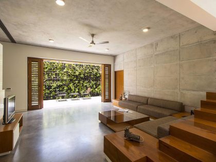 A Stunning Concrete House with Modern and Elegant Interior in Bengaluru, India by Architectural Paradigm (10)