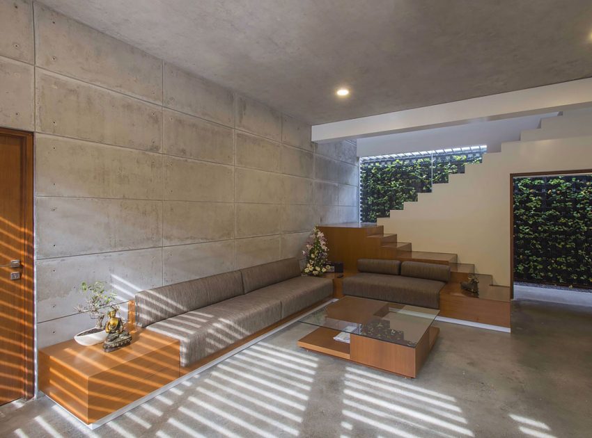 A Stunning Concrete House with Modern and Elegant Interior in Bengaluru, India by Architectural Paradigm (11)