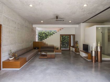 A Stunning Concrete House with Modern and Elegant Interior in Bengaluru, India by Architectural Paradigm (12)