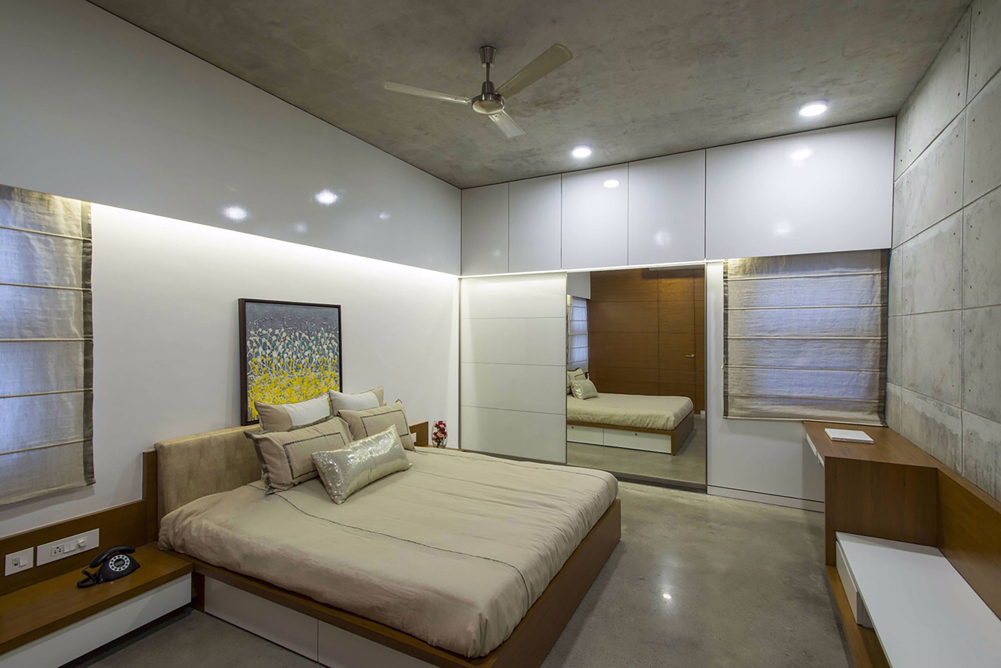 A Stunning Concrete House with Modern and Elegant Interior in Bengaluru, India by Architectural Paradigm (19)