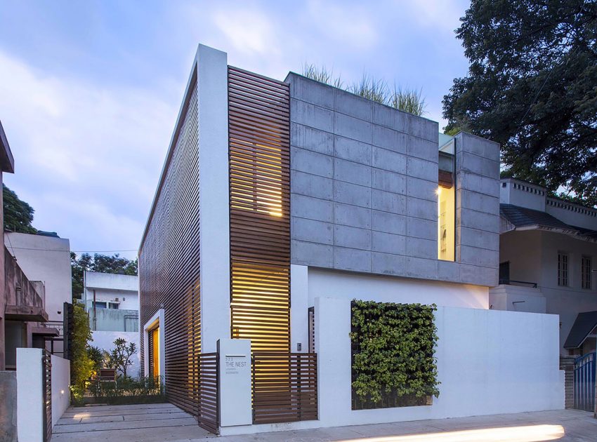 A Stunning Concrete House with Modern and Elegant Interior in Bengaluru, India by Architectural Paradigm (20)