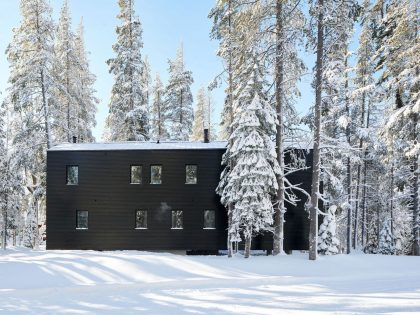 A Stunning Contemporary Cabin in the Sugar Bowl Ski Resort of Norden, California by Mork-Ulnes Architects (4)