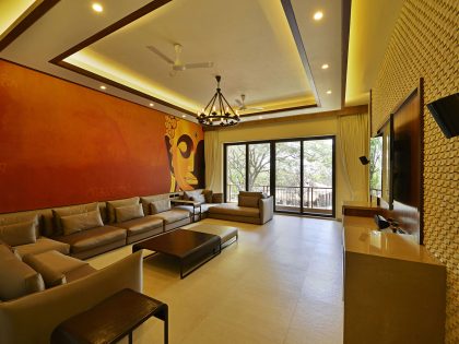 A Stunning Contemporary Villa with Open and Airy Interiors in the Khandala Valley, India by GA design (10)