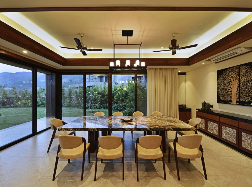 A Stunning Contemporary Villa with Open and Airy Interiors in the Khandala Valley, India by GA design (13)