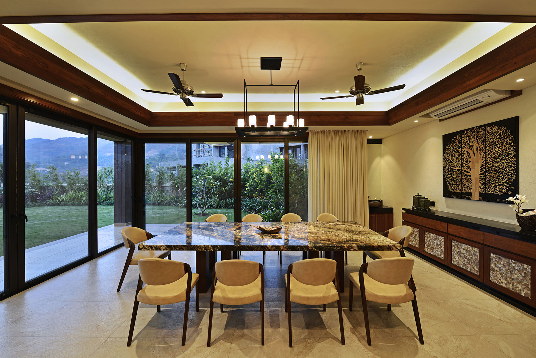 A Stunning Contemporary Villa with Open and Airy Interiors in the Khandala Valley, India by GA design (13)