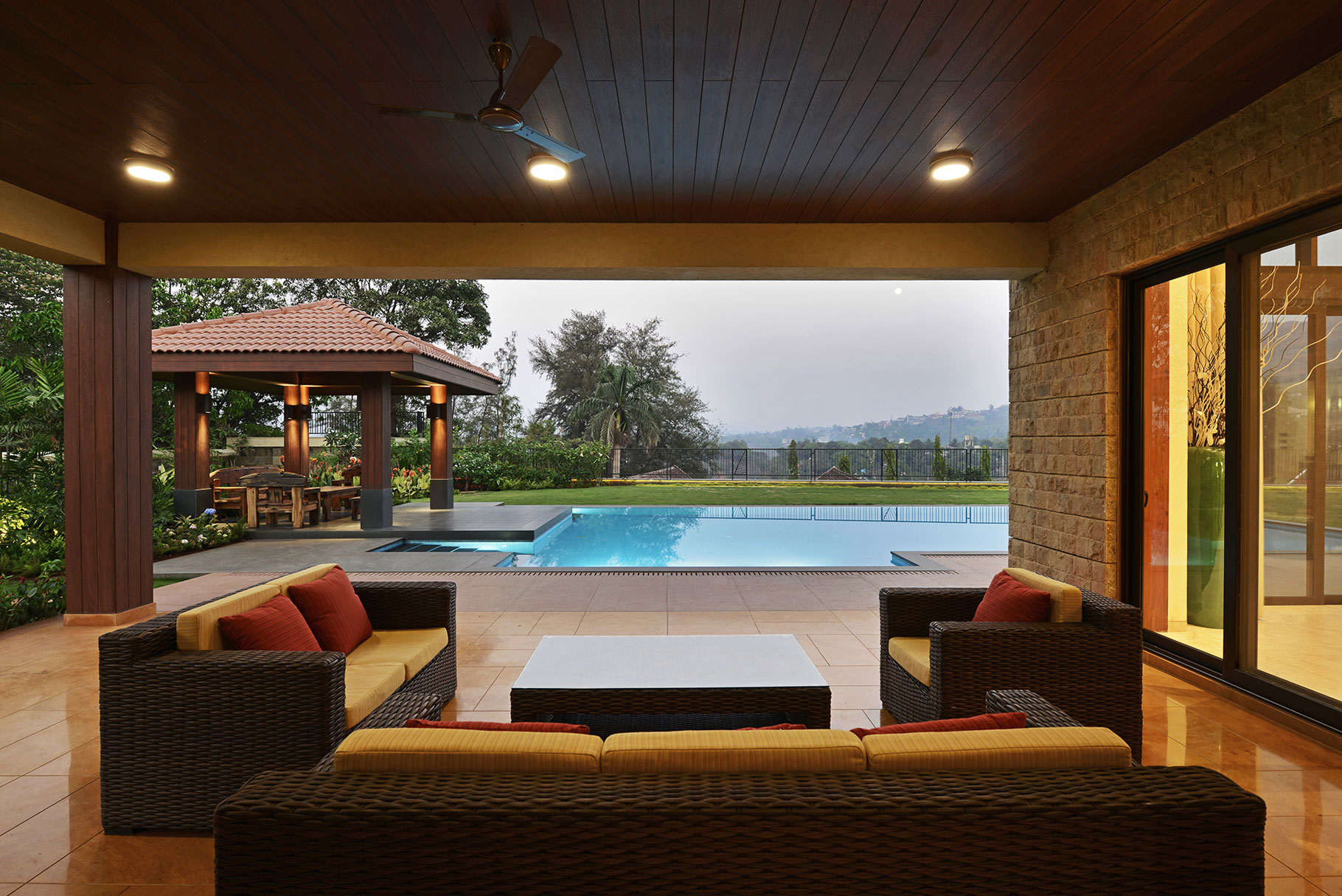 A Stunning Contemporary Villa with Open and Airy Interiors in the Khandala Valley, India by GA design (32)
