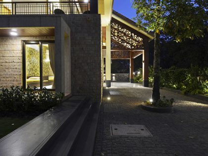 A Stunning Contemporary Villa with Open and Airy Interiors in the Khandala Valley, India by GA design (34)