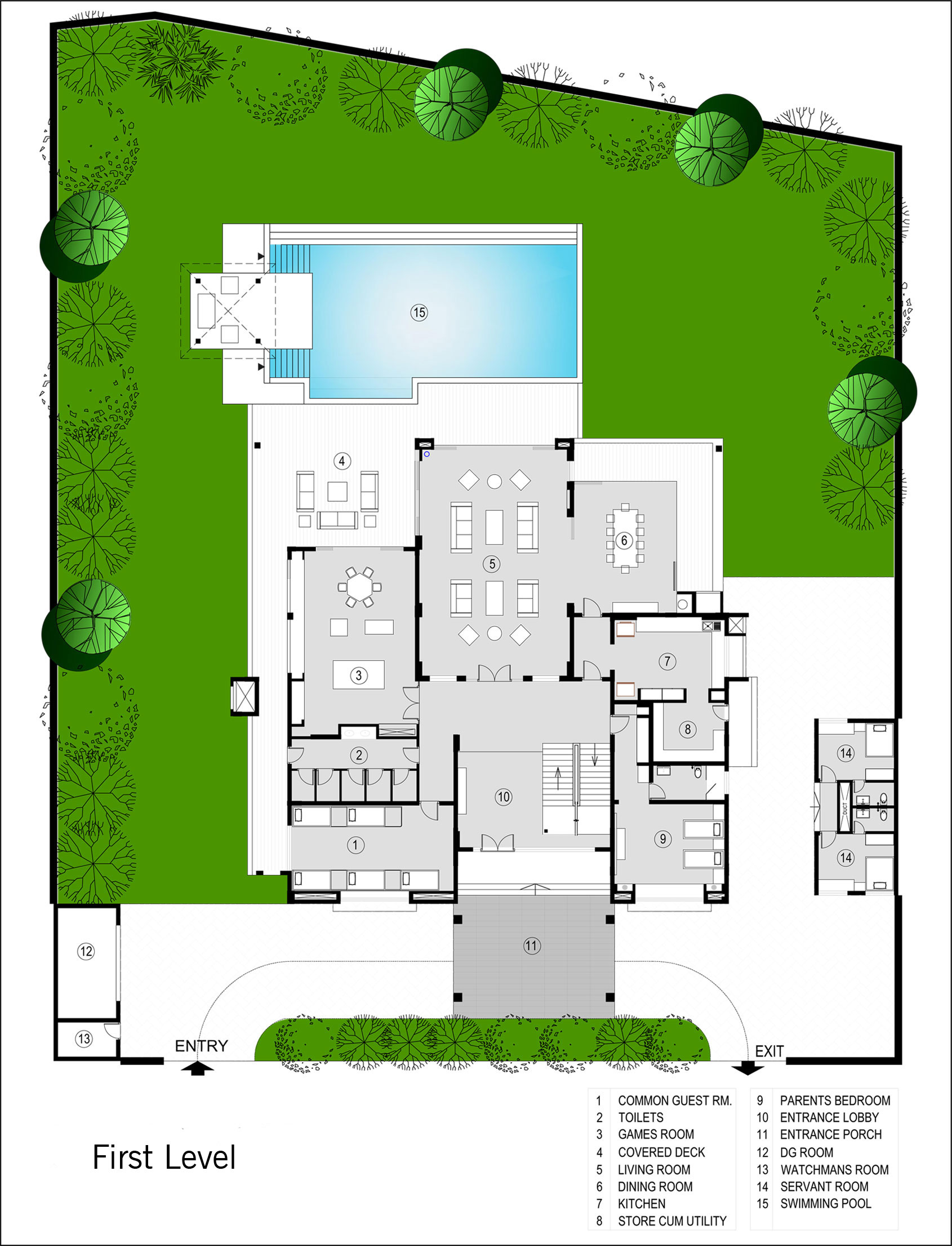 A Stunning Contemporary Villa with Open and Airy Interiors in the Khandala Valley, India by GA design (38)