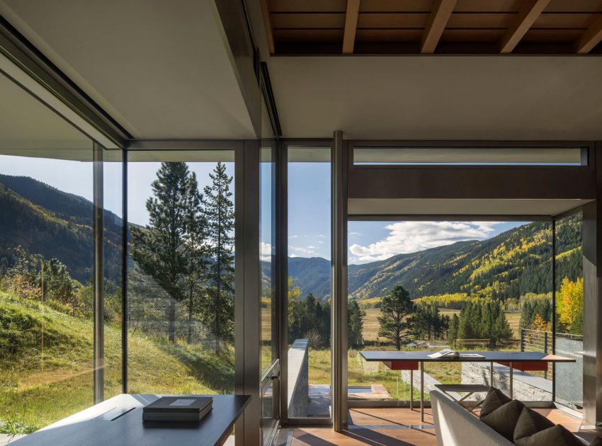 A Stunning Modern Home with Wonderful Views Over the Rocky Mountains in Aspen, Colorado by Bohlin Cywinski Jackson (9)