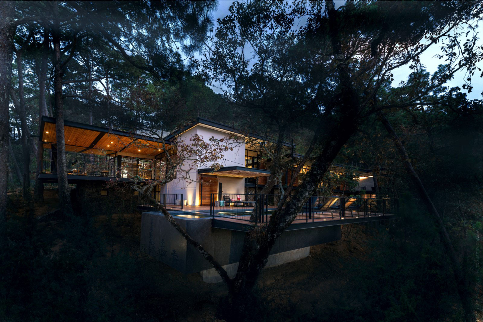 A Stunning Woodland Home Under the Trees in Avándaro, México by BROISSINarchitects (17)