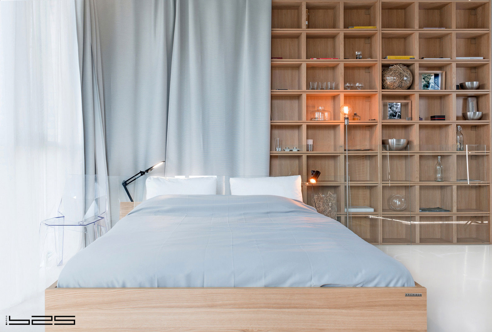 A Stylish Apartment with Concrete Walls and Glass Elements in Moscow, Russia by ARCH (21)