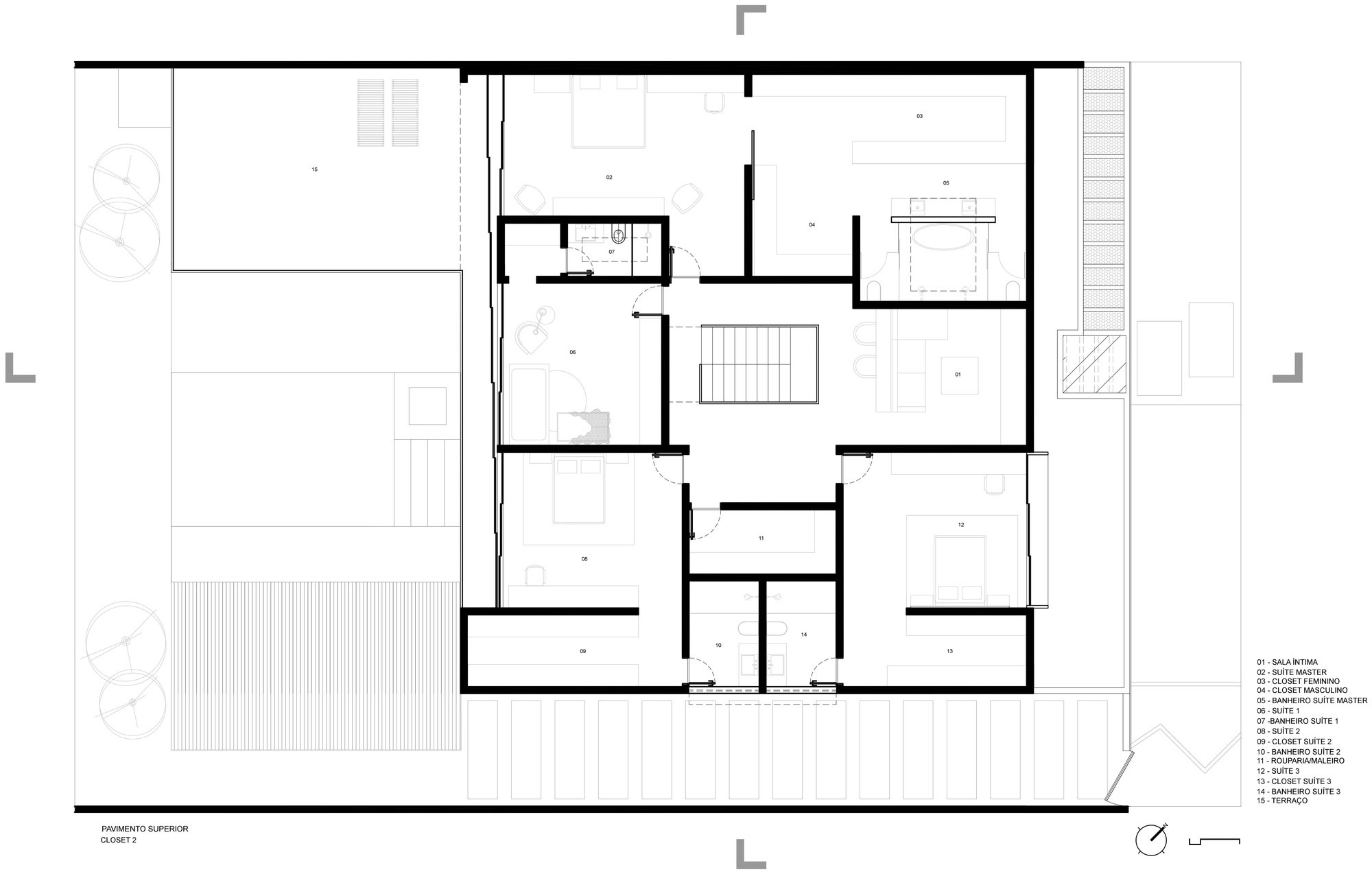 A Stylish Contemporary Home with Simple Lines and Overlapping Volumes in Brasilia by Patricia Almeida Arquitetura (14)