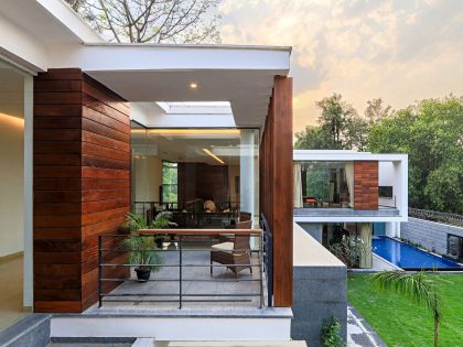 A Stylish Contemporary Home with Spacious Interiors in Chhatarpur, India by DADA & Partners (5)