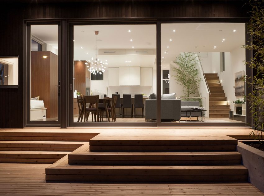 A Stylish Home with White Brick Facade and Full of Light in Vancouver, Canada by Randy Bens Architect (11)