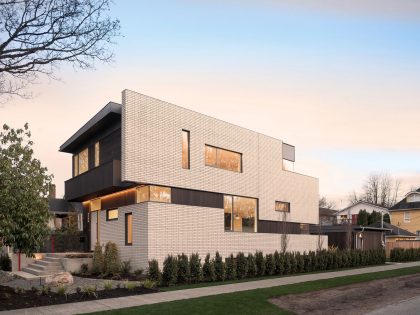 A Stylish Home with White Brick Facade and Full of Light in Vancouver, Canada by Randy Bens Architect (13)