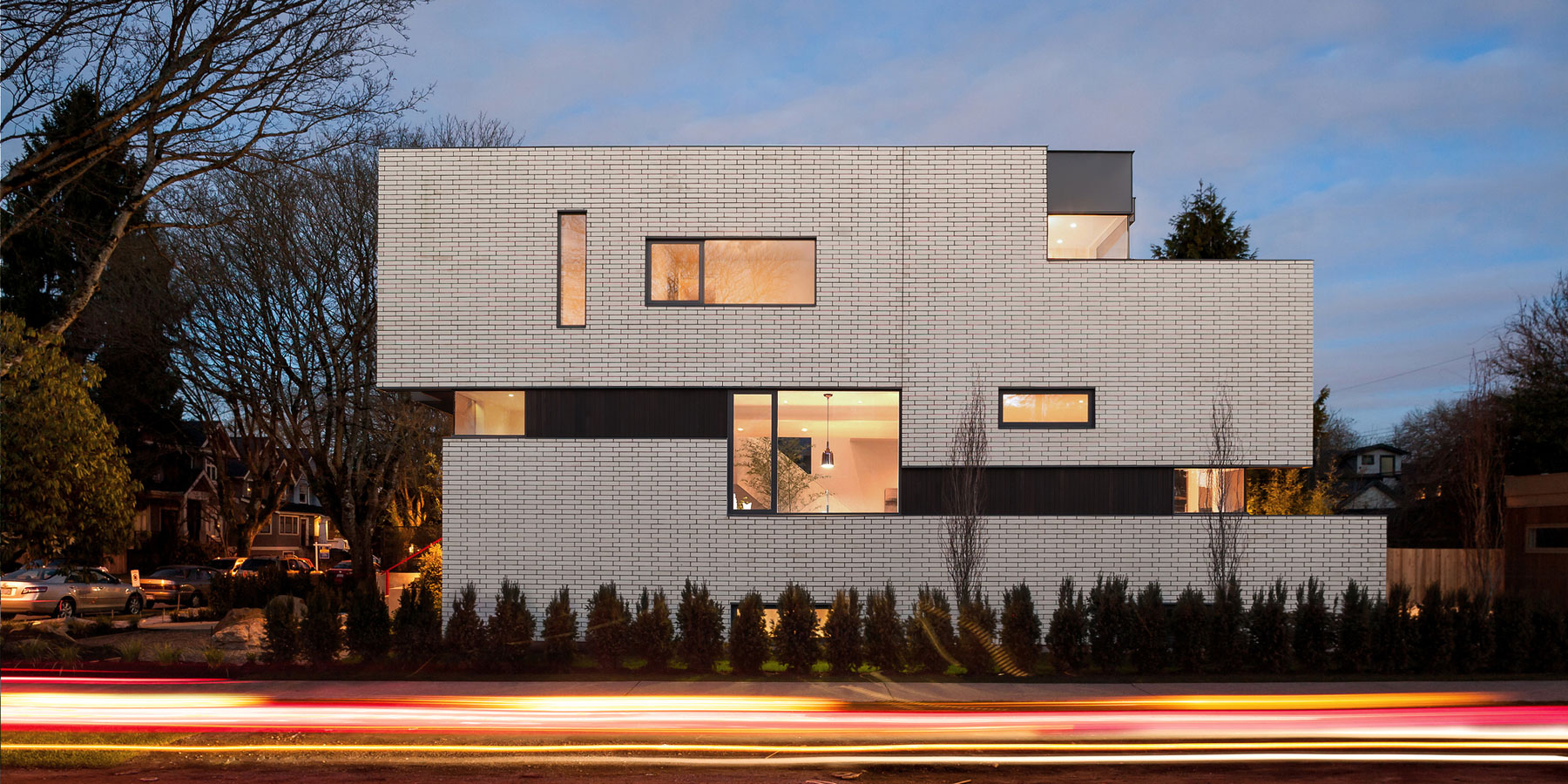 A Stylish Home with White Brick Facade and Full of Light in Vancouver, Canada by Randy Bens Architect (14)