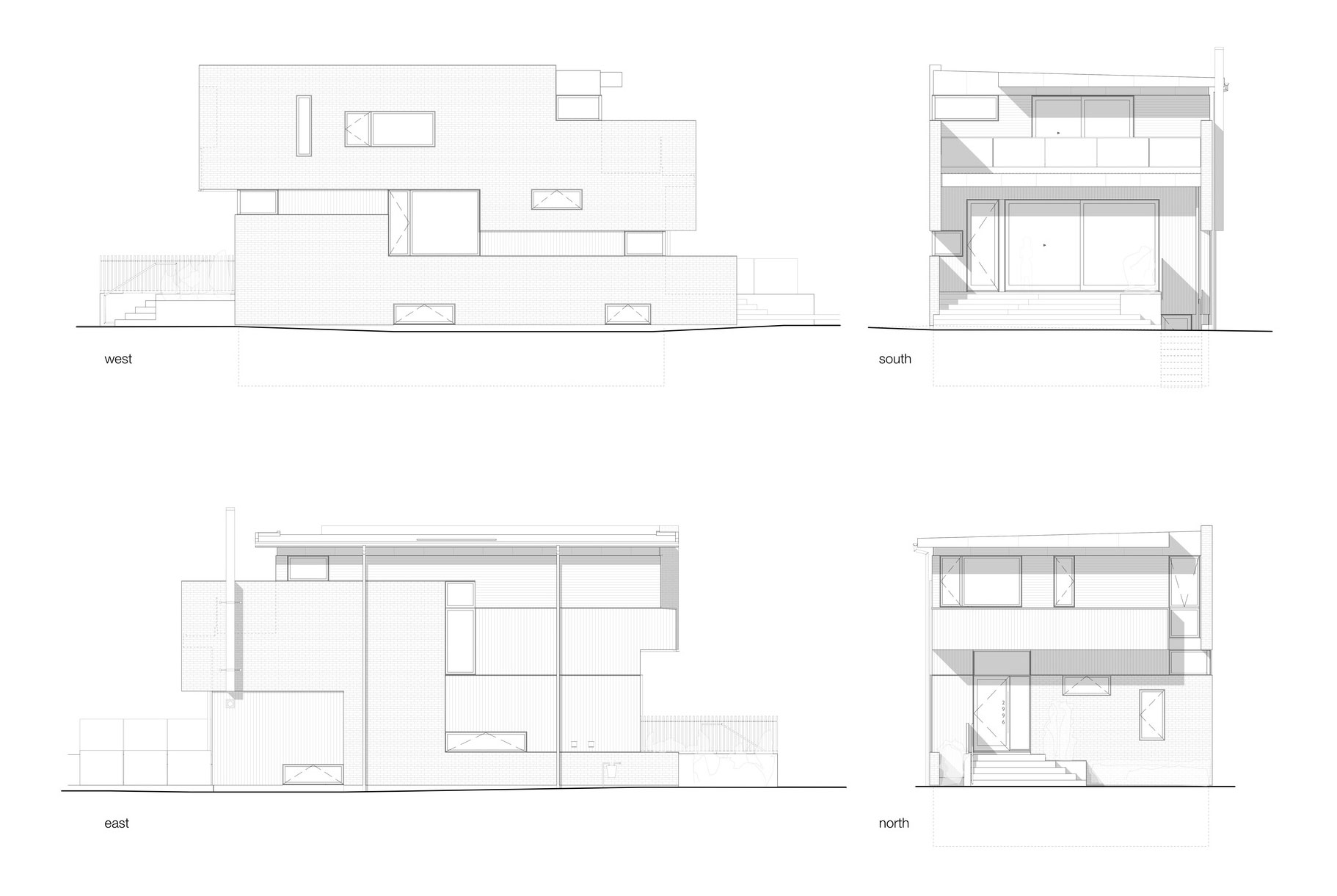 A Stylish Home with White Brick Facade and Full of Light in Vancouver, Canada by Randy Bens Architect (18)