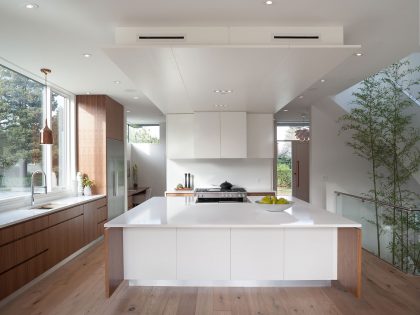 A Stylish Home with White Brick Facade and Full of Light in Vancouver, Canada by Randy Bens Architect (4)