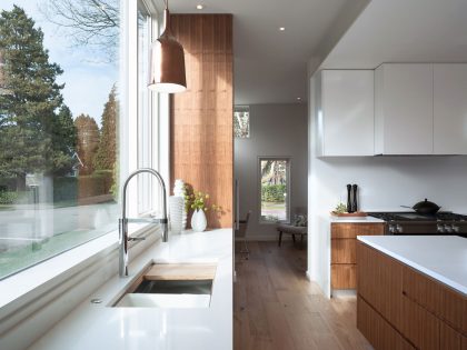 A Stylish Home with White Brick Facade and Full of Light in Vancouver, Canada by Randy Bens Architect (5)