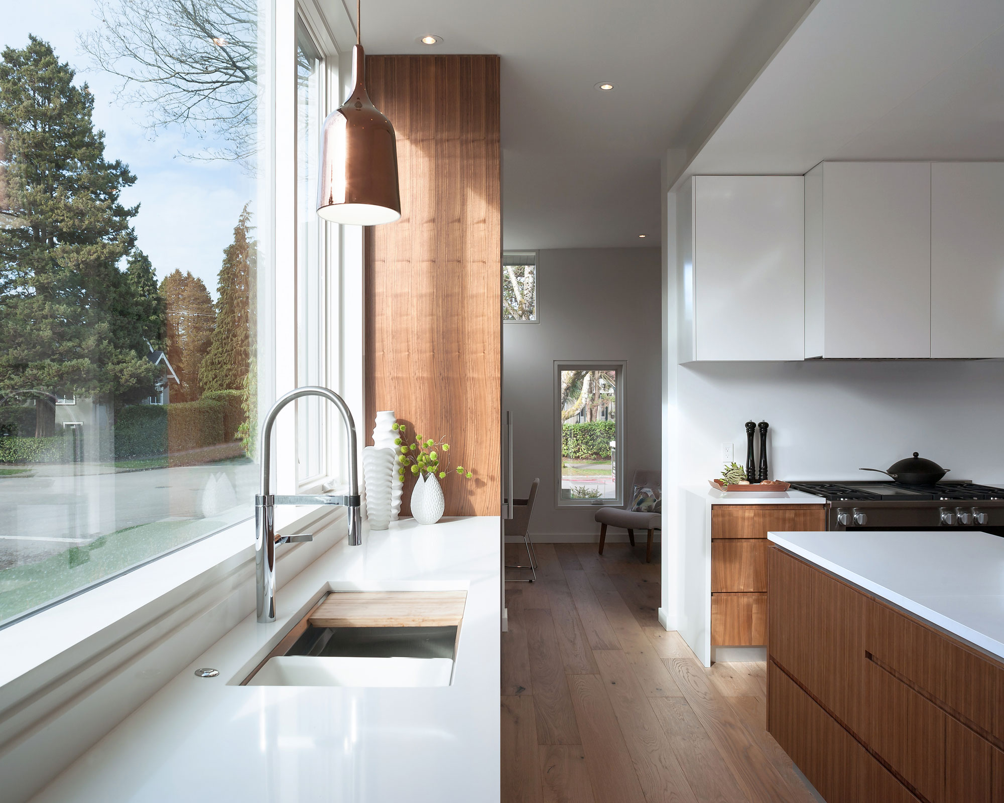 A Stylish Home with White Brick Facade and Full of Light in Vancouver, Canada by Randy Bens Architect (5)
