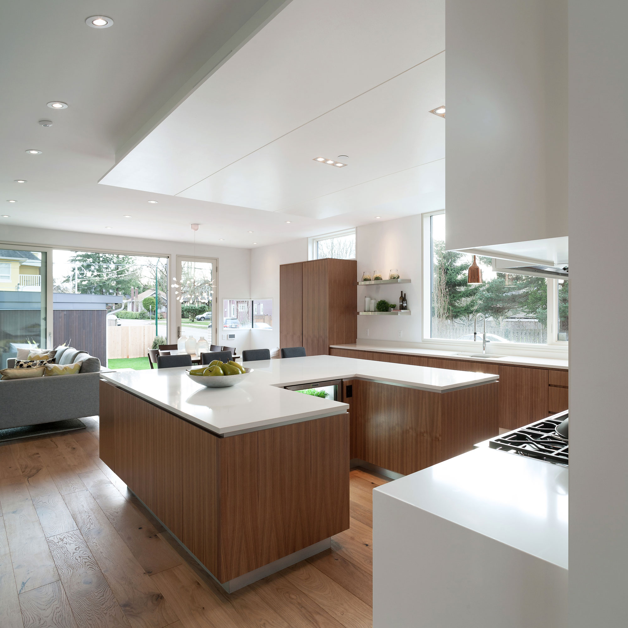A Stylish Home with White Brick Facade and Full of Light in Vancouver, Canada by Randy Bens Architect (6)